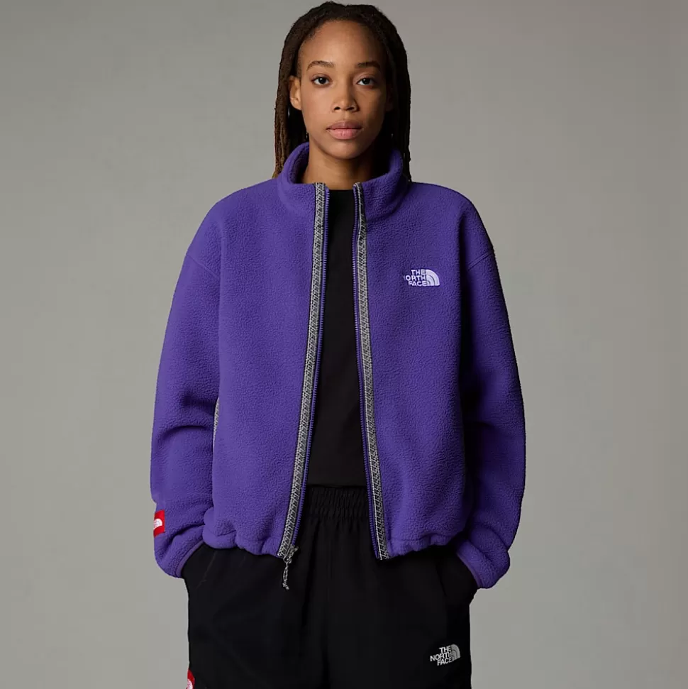 The North Face Forro Polar Con Cremallera Integral TNF Fleeski Para Mujer Peak Purple Store