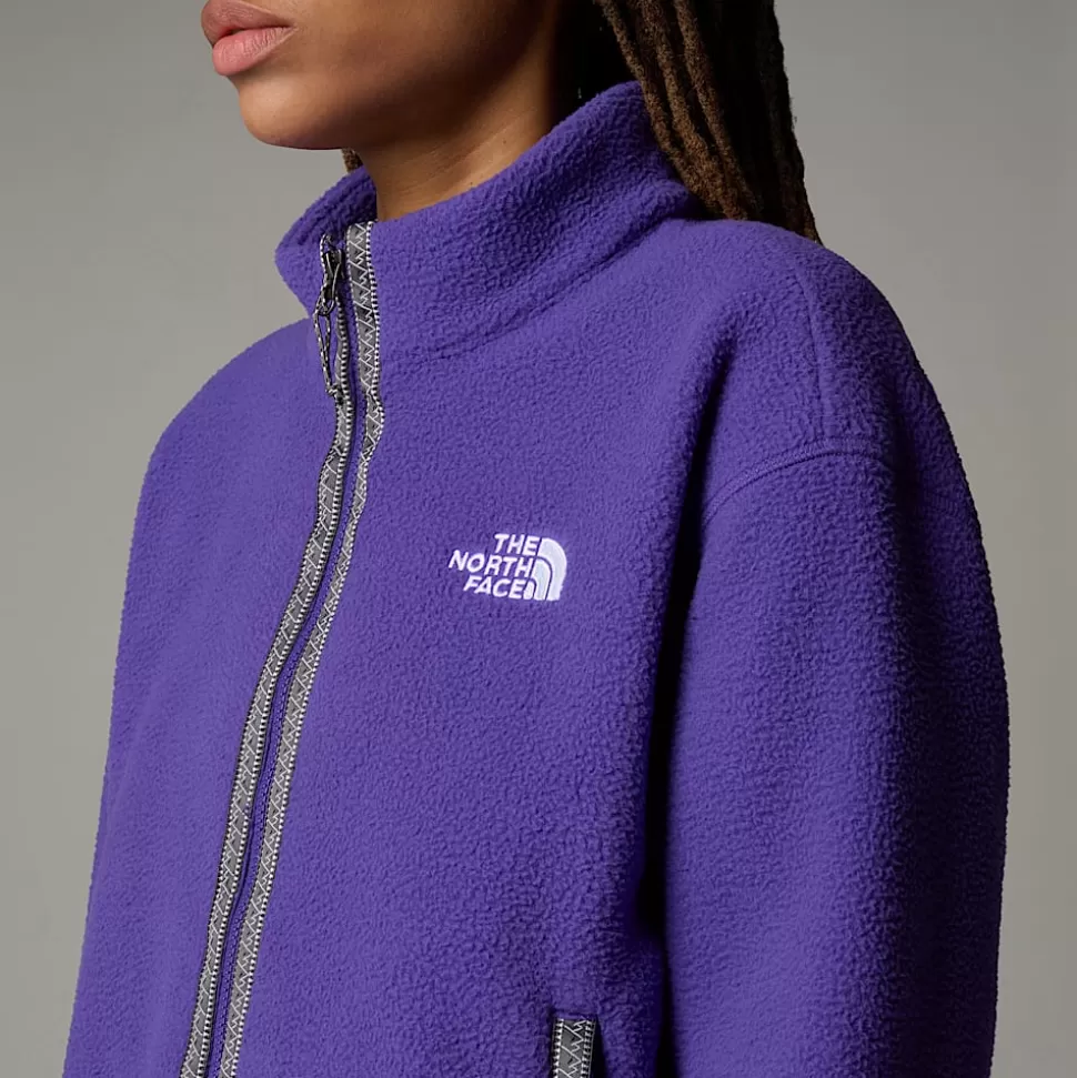 The North Face Forro Polar Con Cremallera Integral TNF Fleeski Para Mujer Peak Purple Store