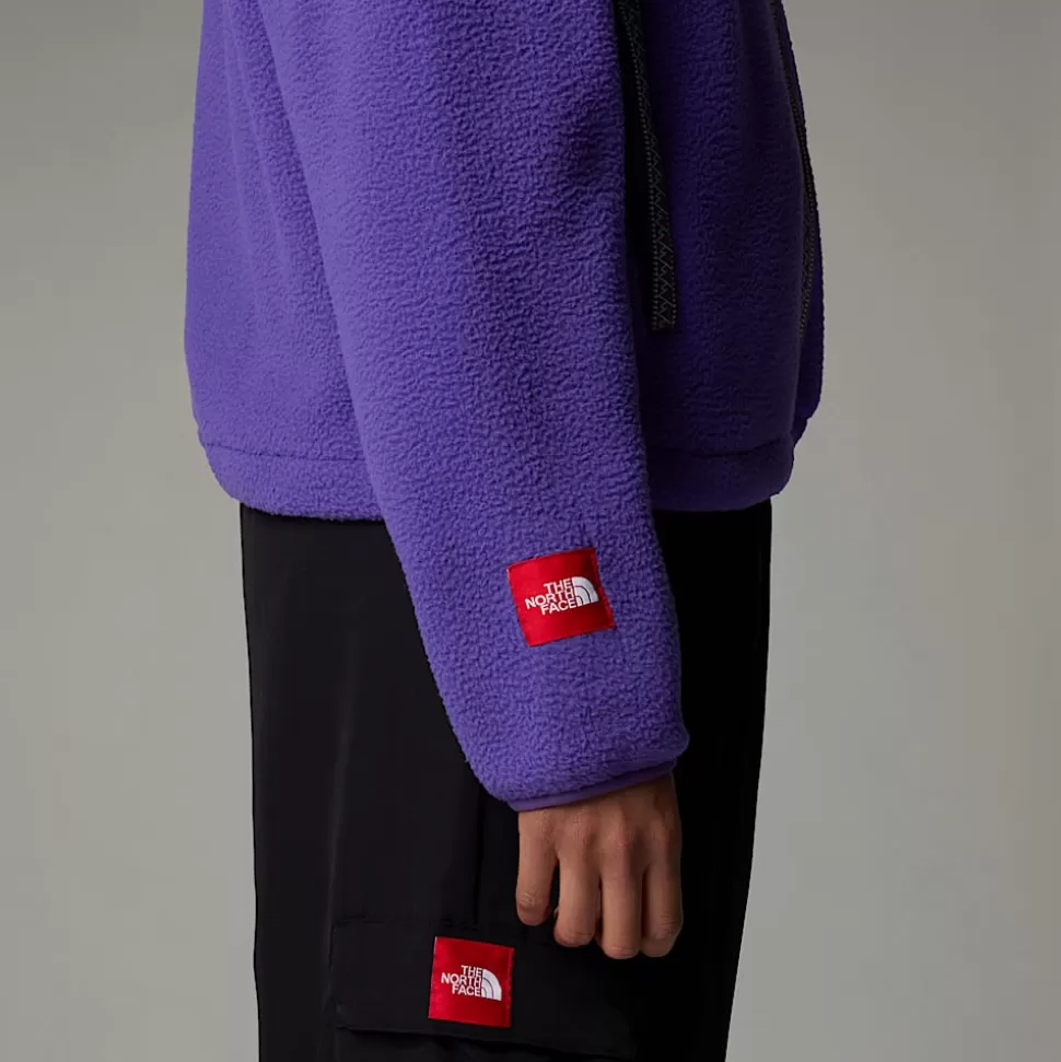 The North Face Forro Polar Con Cremallera Integral TNF Fleeski Para Mujer Peak Purple Store
