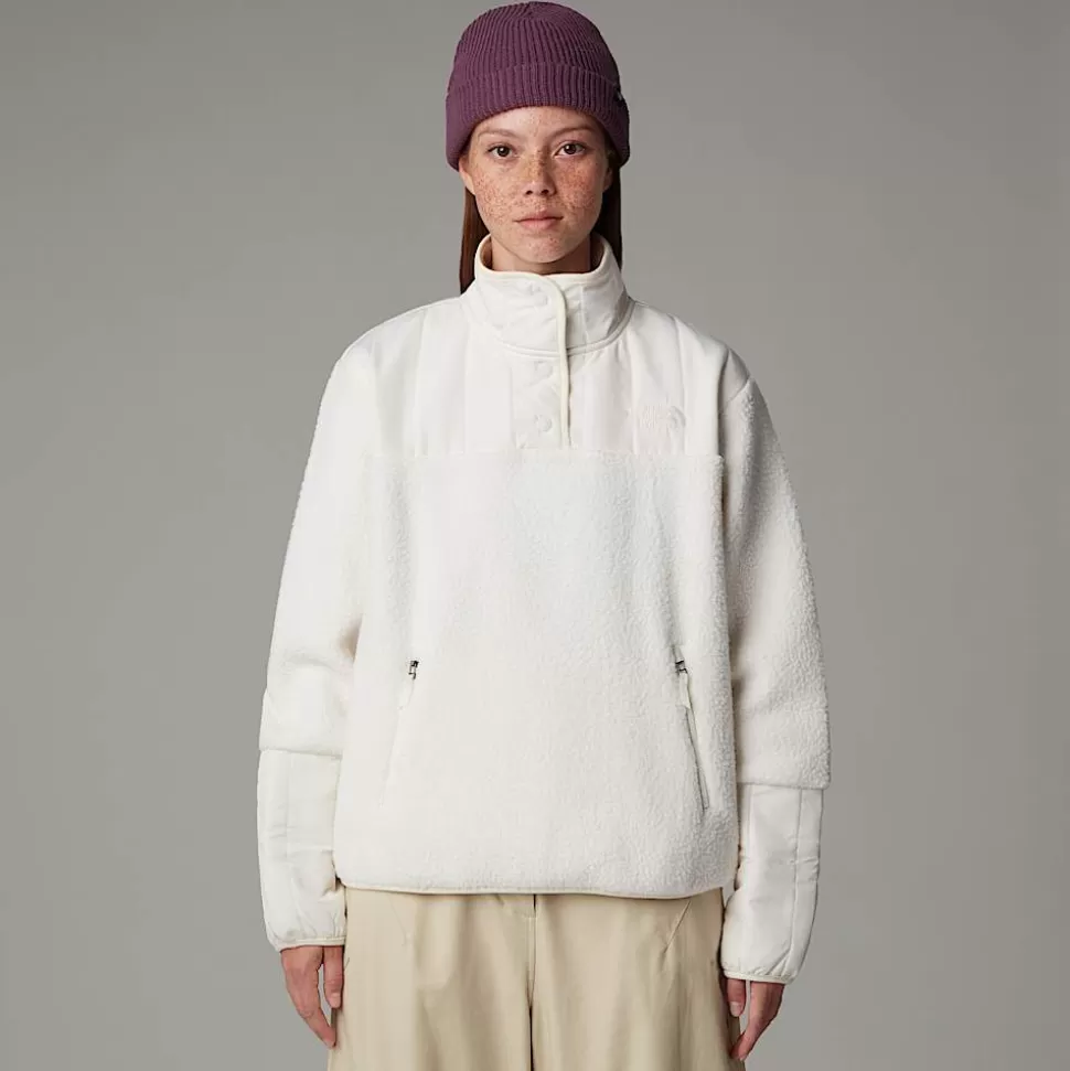 The North Face Forro Polar Con Cuello De 1/4 Cragmont Para Mujer White Dune Discount