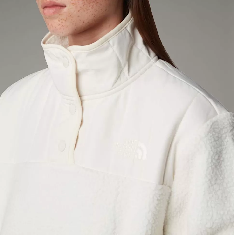 The North Face Forro Polar Con Cuello De 1/4 Cragmont Para Mujer White Dune Discount