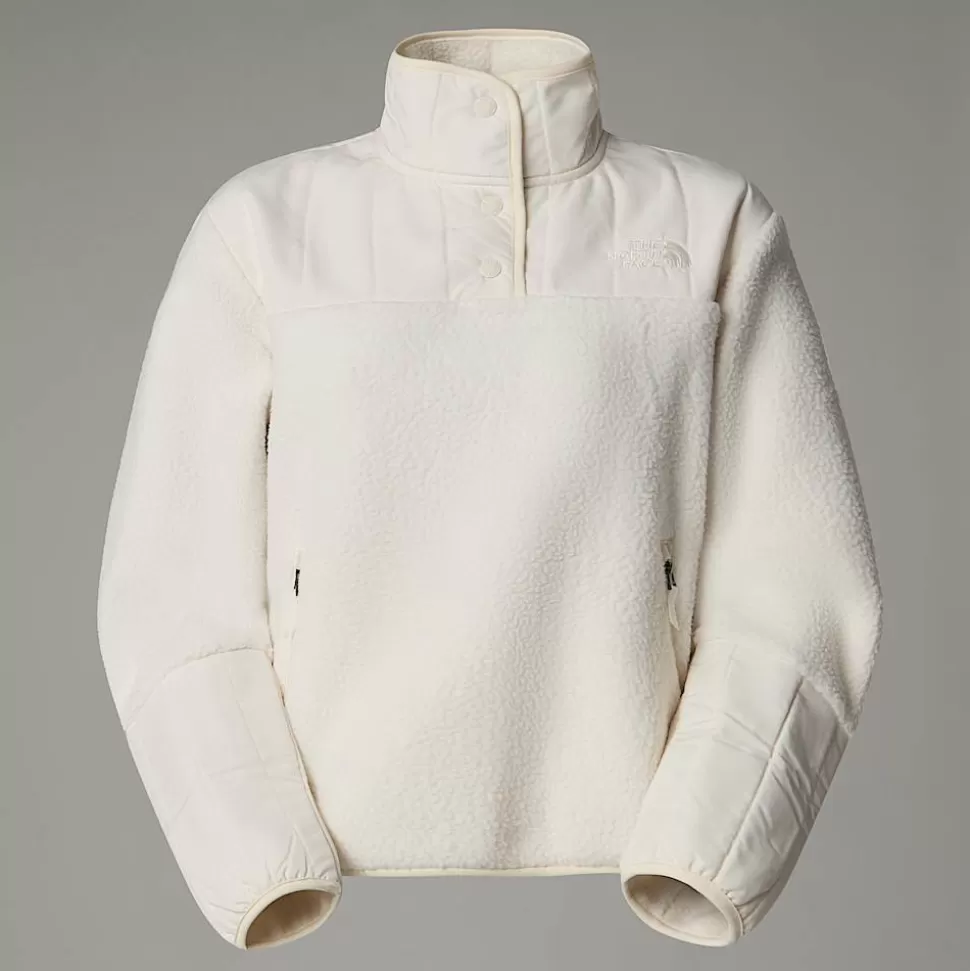 The North Face Forro Polar Con Cuello De 1/4 Cragmont Para Mujer White Dune Discount
