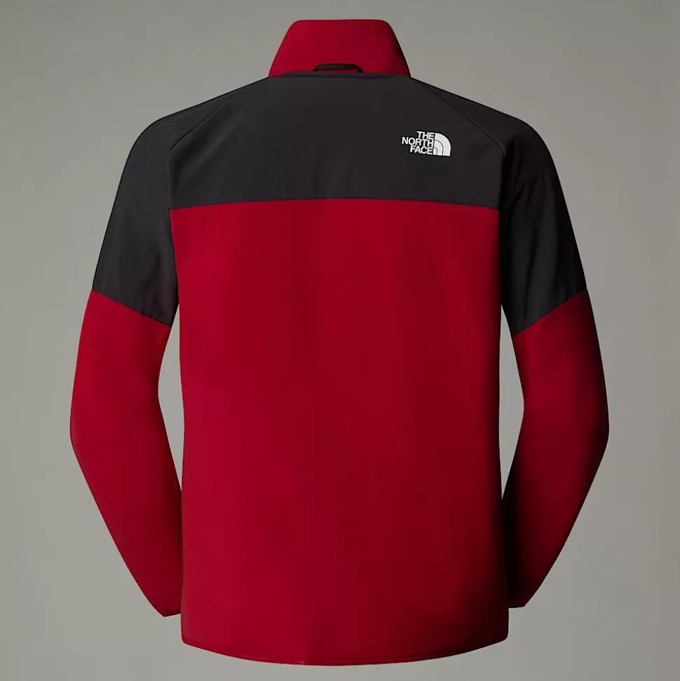 The North Face Forro Polar De Peso Grueso Con Cremallera Integral Glacier Para Hombre Garnet Red-Asphalt Grey Best Sale