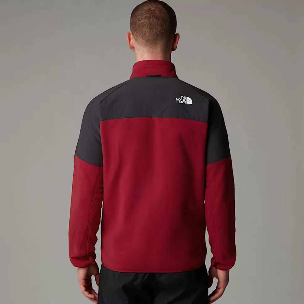 The North Face Forro Polar De Peso Grueso Con Cremallera Integral Glacier Para Hombre Garnet Red-Asphalt Grey Best Sale