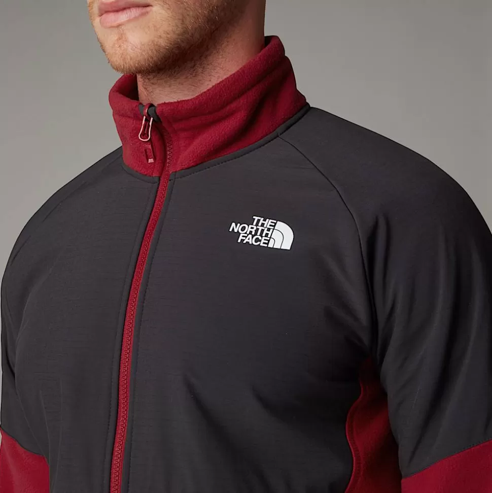 The North Face Forro Polar De Peso Grueso Con Cremallera Integral Glacier Para Hombre Garnet Red-Asphalt Grey Best Sale