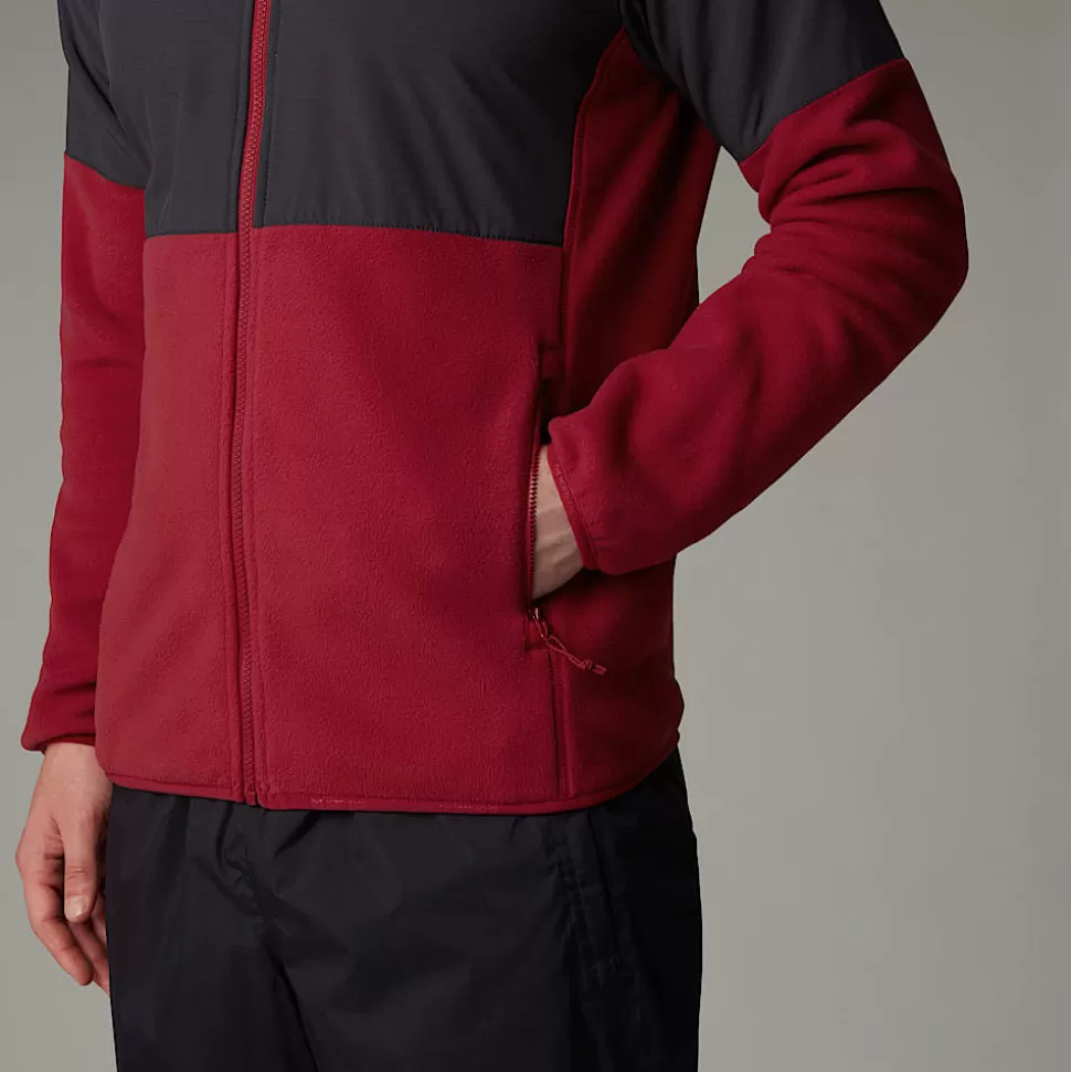 The North Face Forro Polar De Peso Grueso Con Cremallera Integral Glacier Para Hombre Garnet Red-Asphalt Grey Best Sale