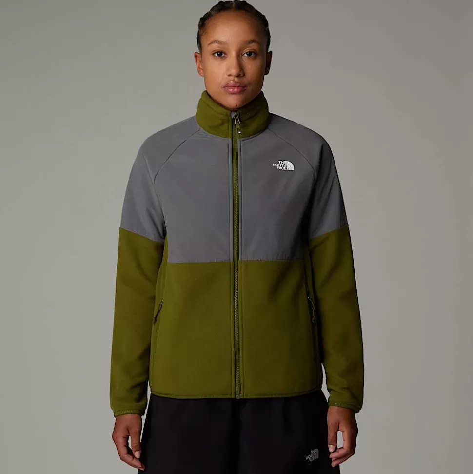 The North Face Forro Polar De Peso Grueso Con Cremallera Integral Glacier Para Mujer Forest Olive-Smoked Pearl Discount