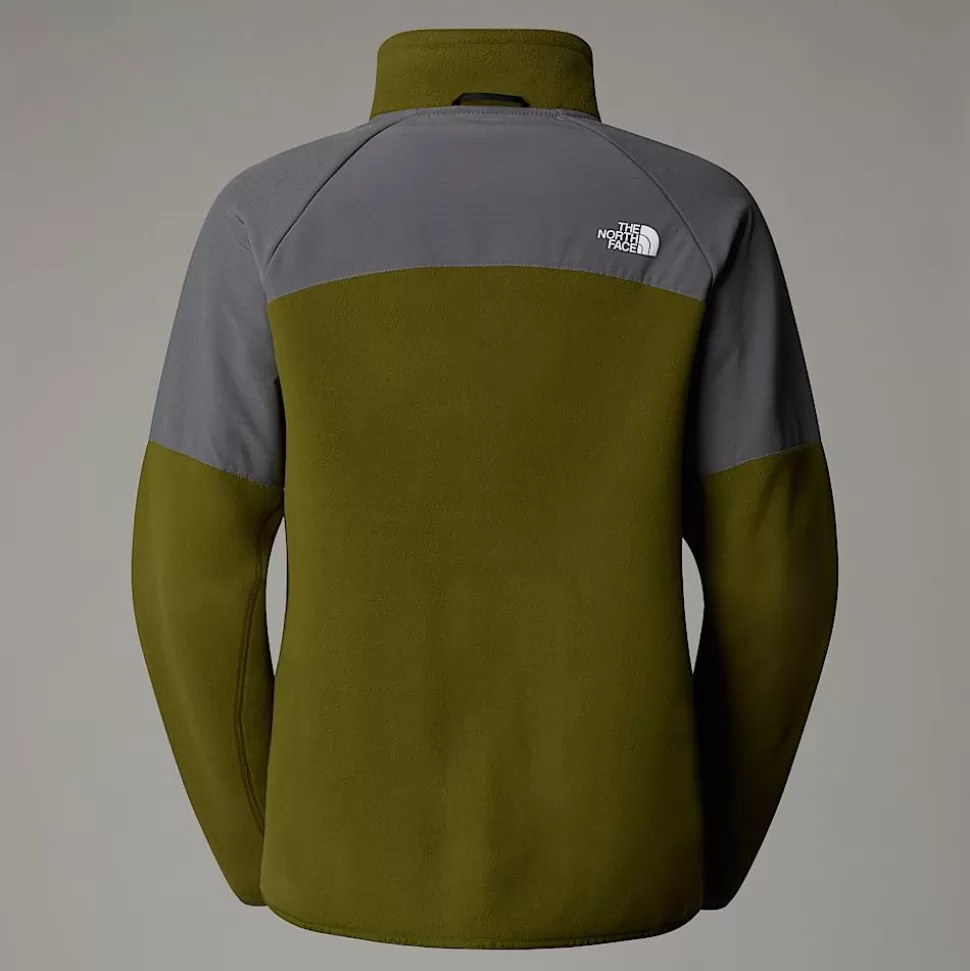 The North Face Forro Polar De Peso Grueso Con Cremallera Integral Glacier Para Mujer Forest Olive-Smoked Pearl Discount