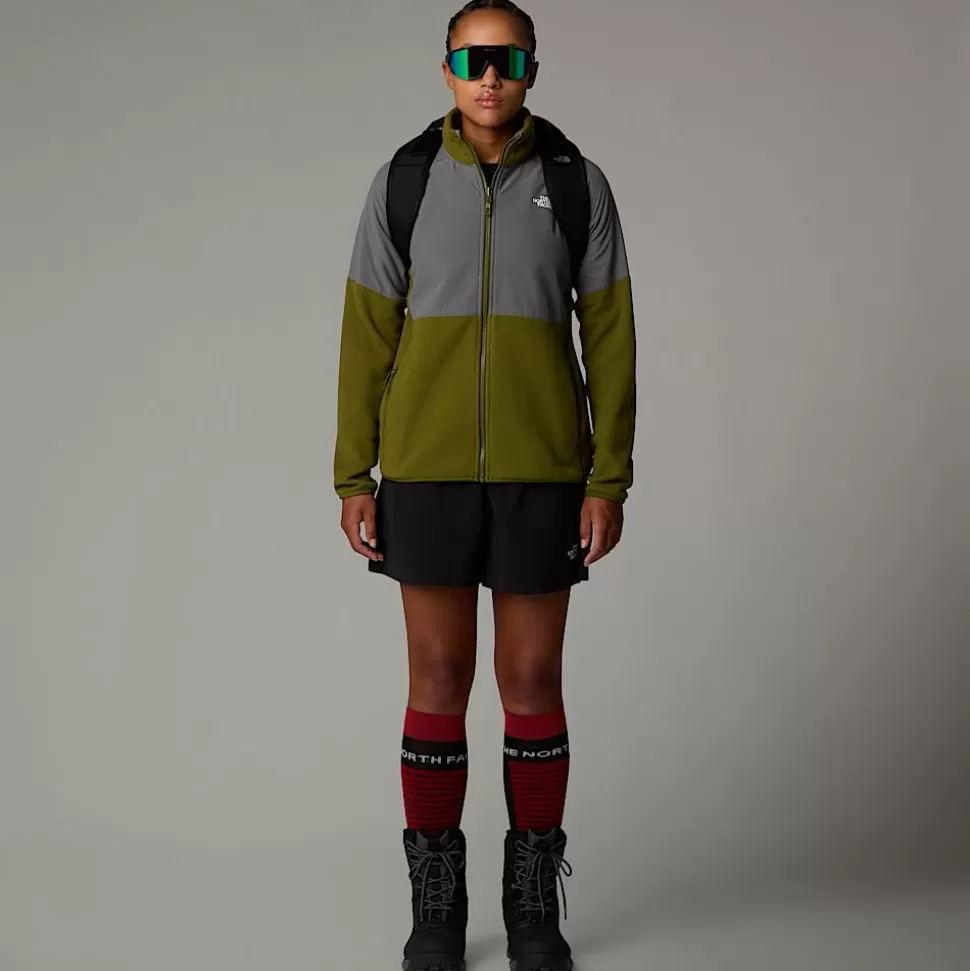 The North Face Forro Polar De Peso Grueso Con Cremallera Integral Glacier Para Mujer Forest Olive-Smoked Pearl Discount