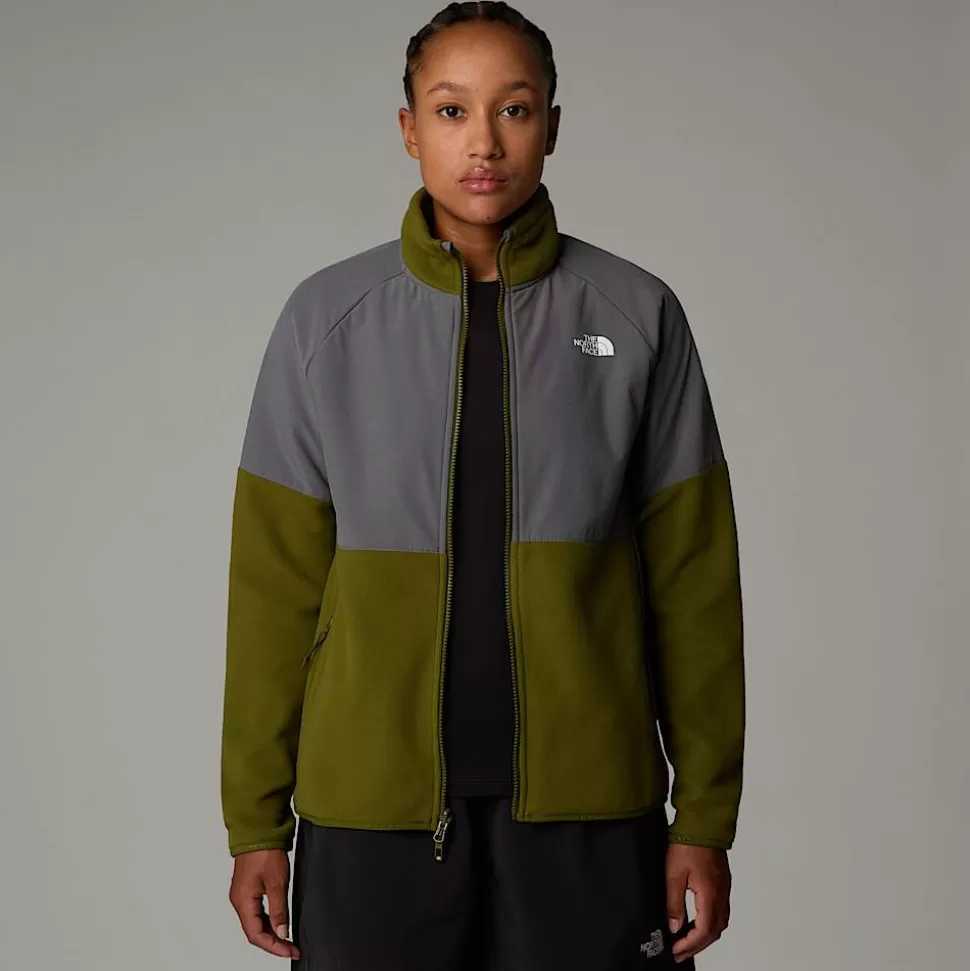 The North Face Forro Polar De Peso Grueso Con Cremallera Integral Glacier Para Mujer Forest Olive-Smoked Pearl Discount