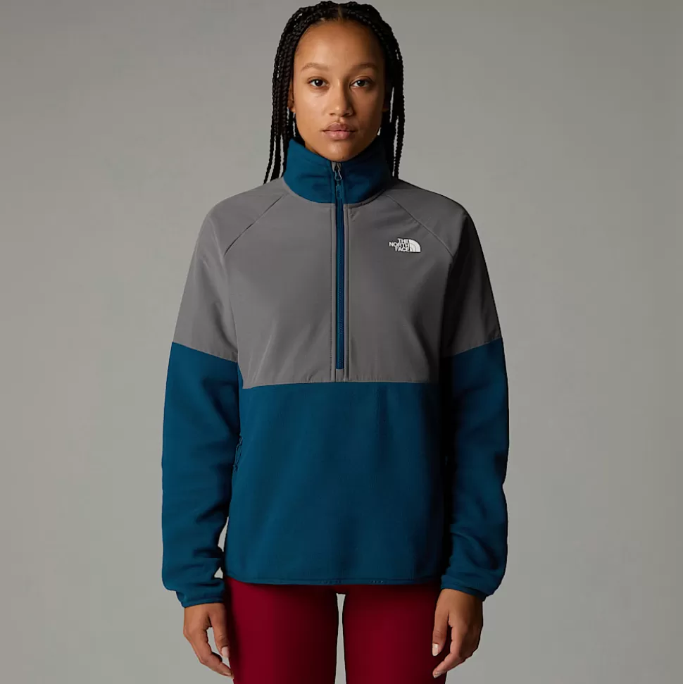 The North Face Forro Polar De Peso Grueso Con Media Cremallera Glacier Para Mujer Midnight Petrol-Smoked Pearl Discount