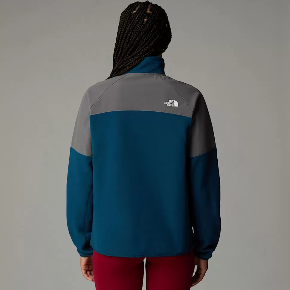 The North Face Forro Polar De Peso Grueso Con Media Cremallera Glacier Para Mujer Midnight Petrol-Smoked Pearl Discount