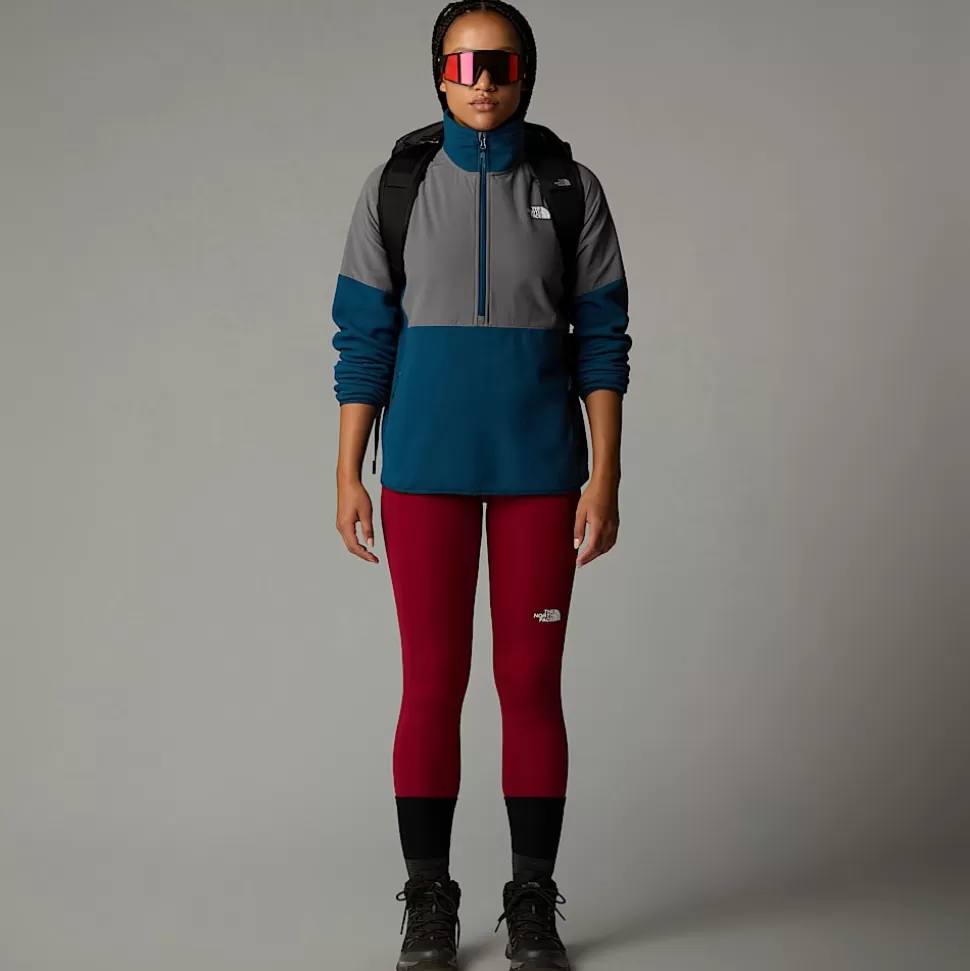 The North Face Forro Polar De Peso Grueso Con Media Cremallera Glacier Para Mujer Midnight Petrol-Smoked Pearl Discount