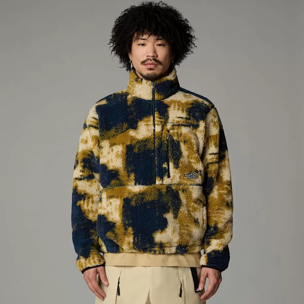 The North Face Forro Polar Extreme Pile Para Hombre Midnight Petrol TNF Bleach Dye Print-TNF Black Sale