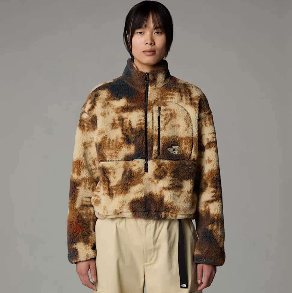 The North Face Forro Polar Extreme Pile Para Mujer Gravel TNF Bleach Dye Print-TNF Black Flash Sale