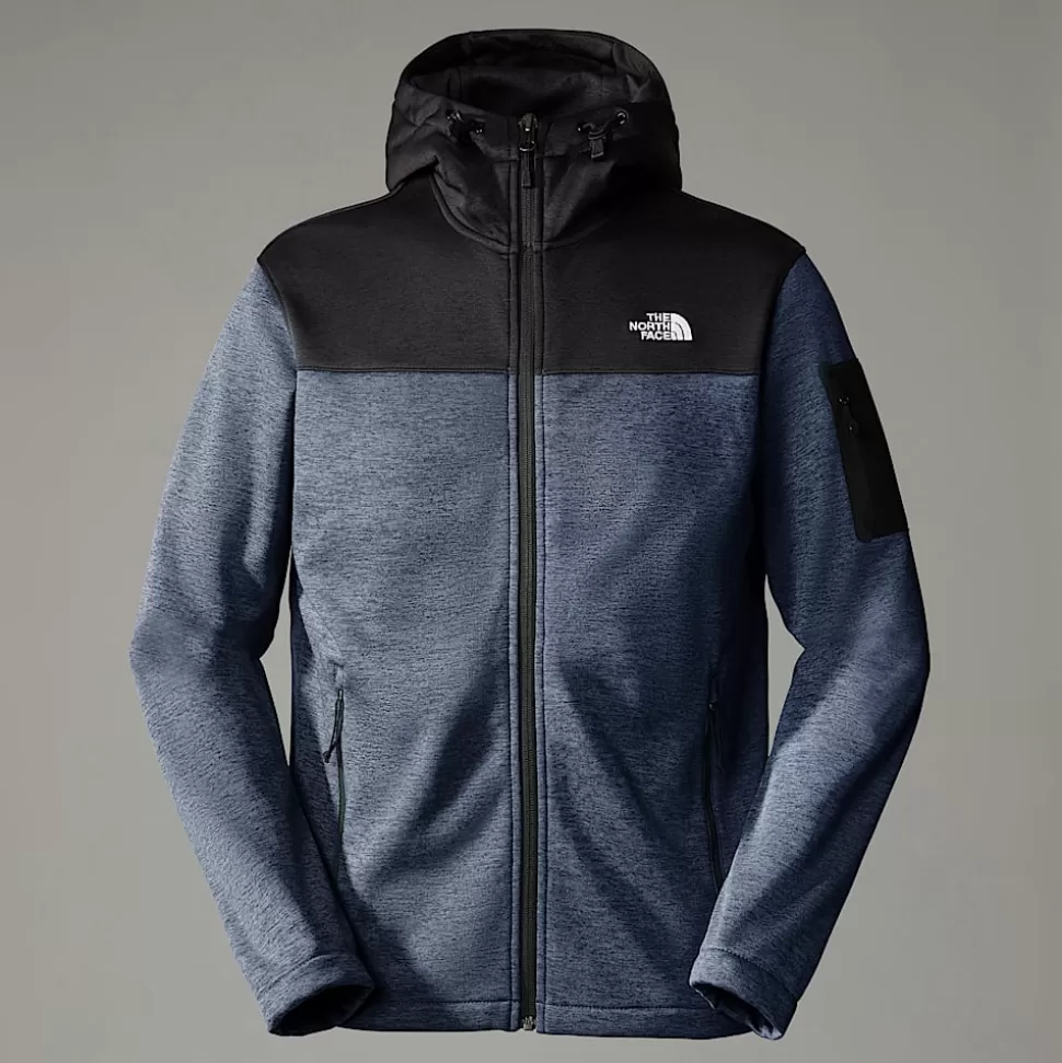 The North Face Forro Polar Técnico Con Capucha Emilio SHADY BLUE DARK HEATHER/TNF BLACK HEATHER New