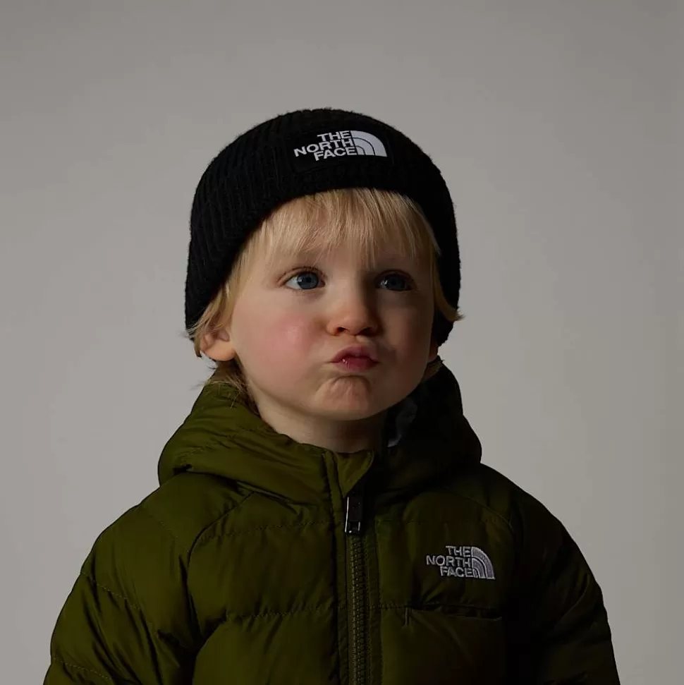 The North Face Gorro Con Logotipo Encuadrado Para Bebés TNF Black Cheap