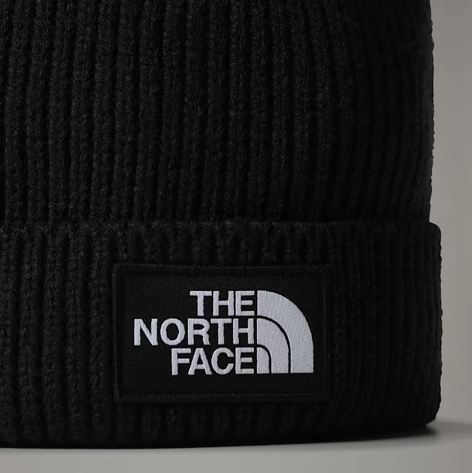 The North Face Gorro Con Logotipo Encuadrado Para Bebés TNF Black Cheap
