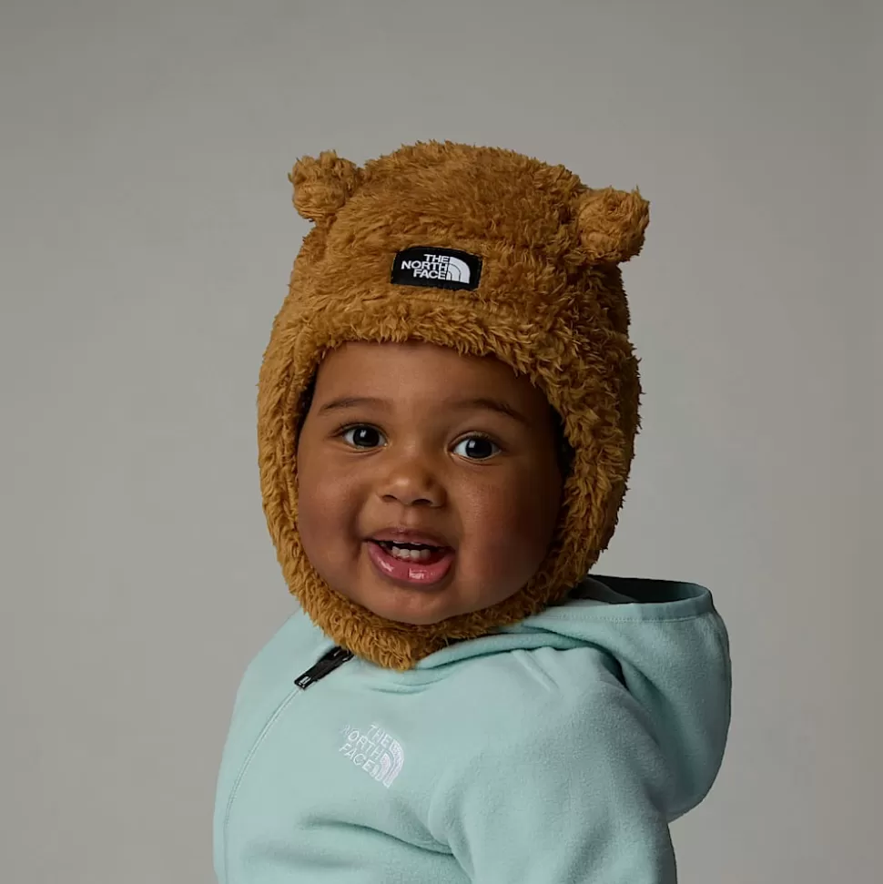 The North Face Gorro Con Orejitas De Oso Suave Oso Para Bebés UTILITY BROWN New