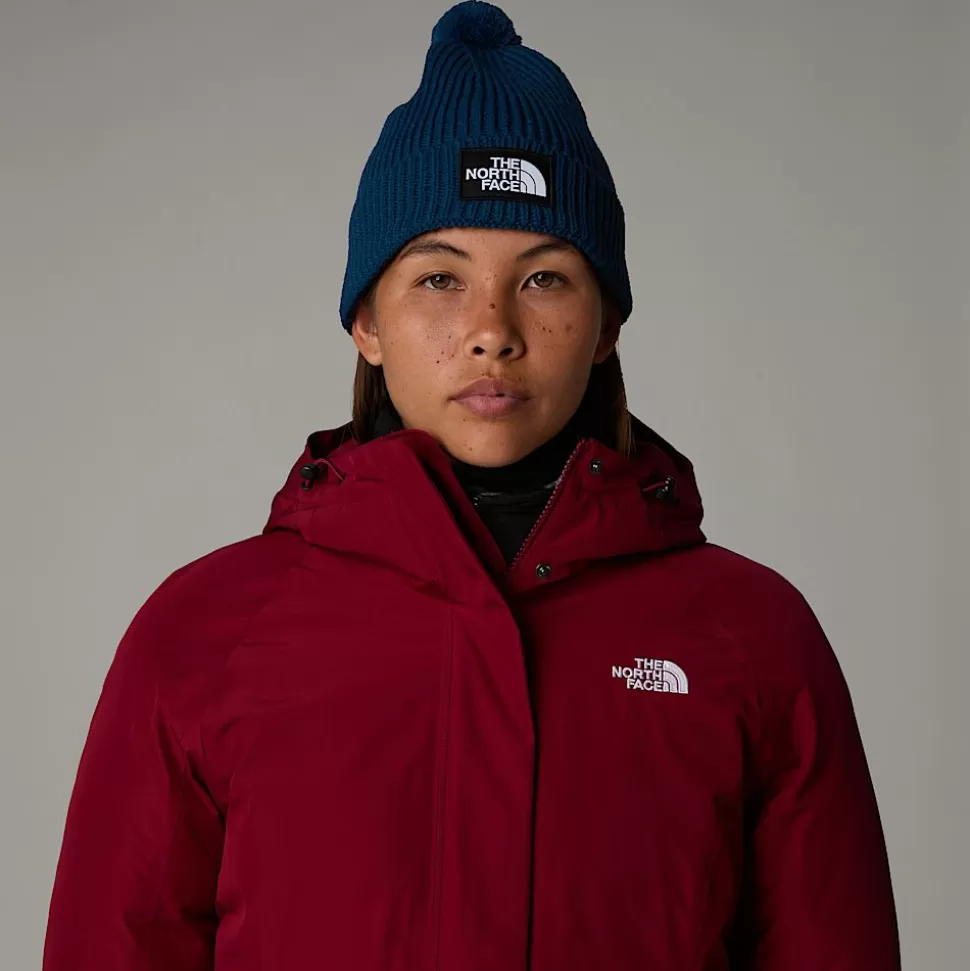The North Face Gorro Con Pompón Y Logotipo De TNF Midnight Petrol Fashion