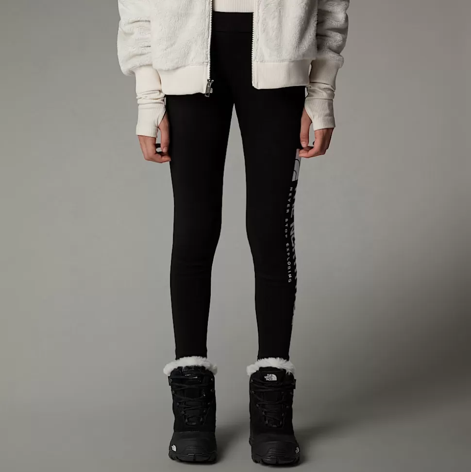 The North Face Mallas Con Estampado Gráfico Vertical Para Niña TNF Black Discount
