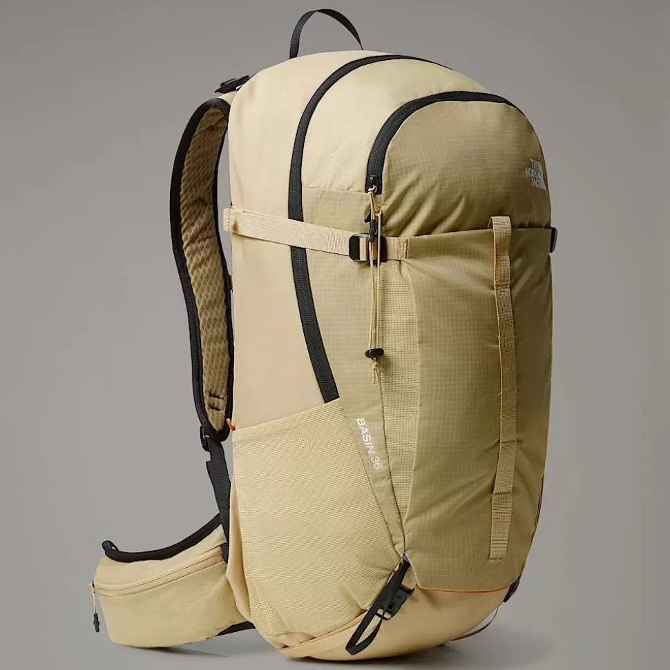 The North Face Mochila Basin 36 L Khaki Stone-Desert Rust-NPF Fashion