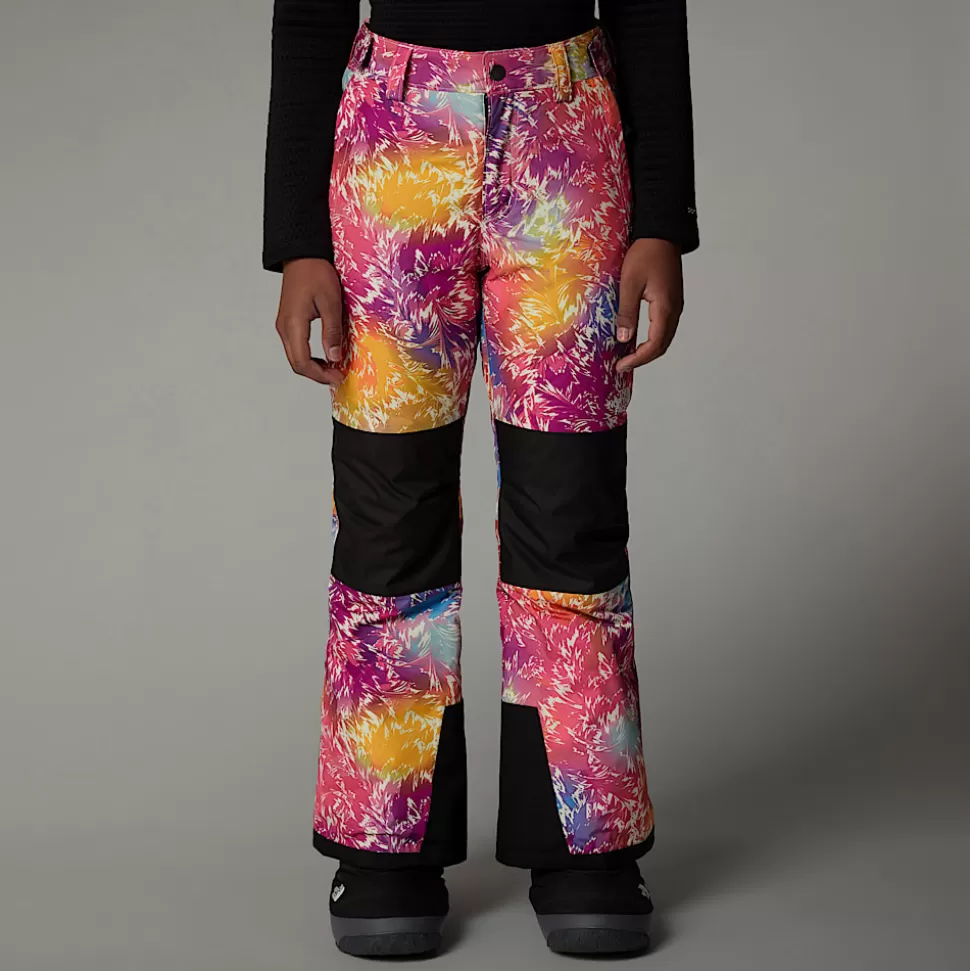 The North Face Pantalón Con Aislamiento Térmico Freedom Para Niña Radiant Poppy Blowing Wind Print Fashion