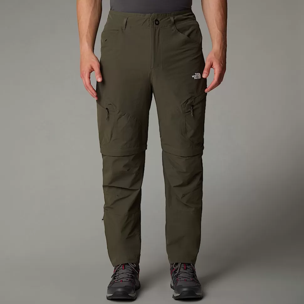 The North Face Pantalón Convertible De Corte Regular Tapered Exploration Para Hombre New Taupe Green-NPF Fashion