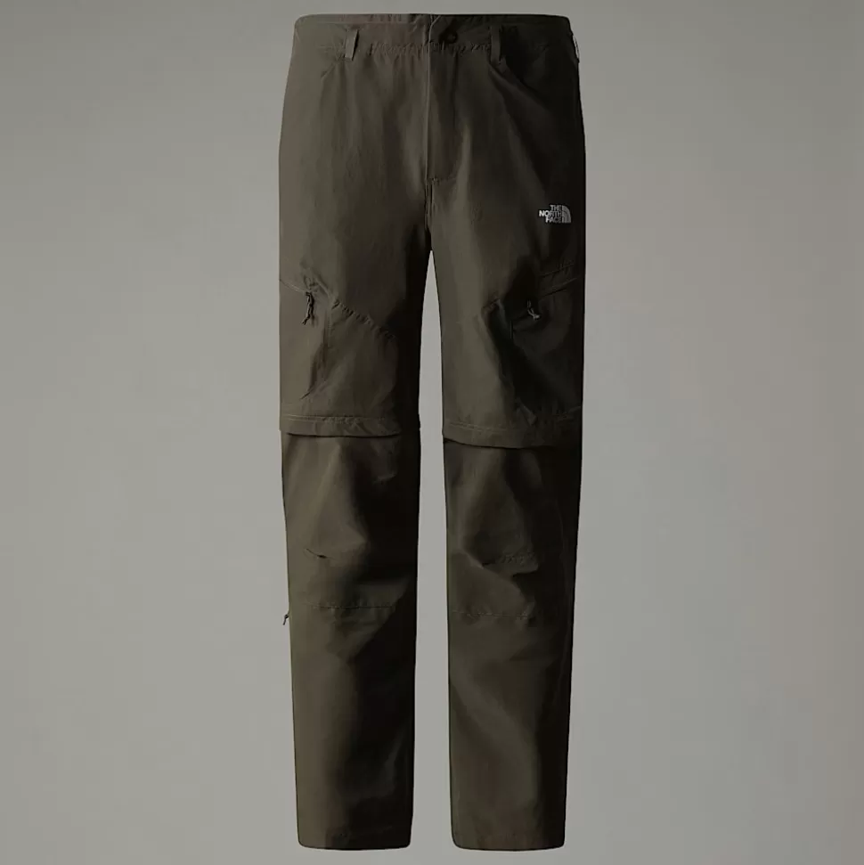 The North Face Pantalón Convertible De Corte Regular Tapered Exploration Para Hombre New Taupe Green-NPF Fashion