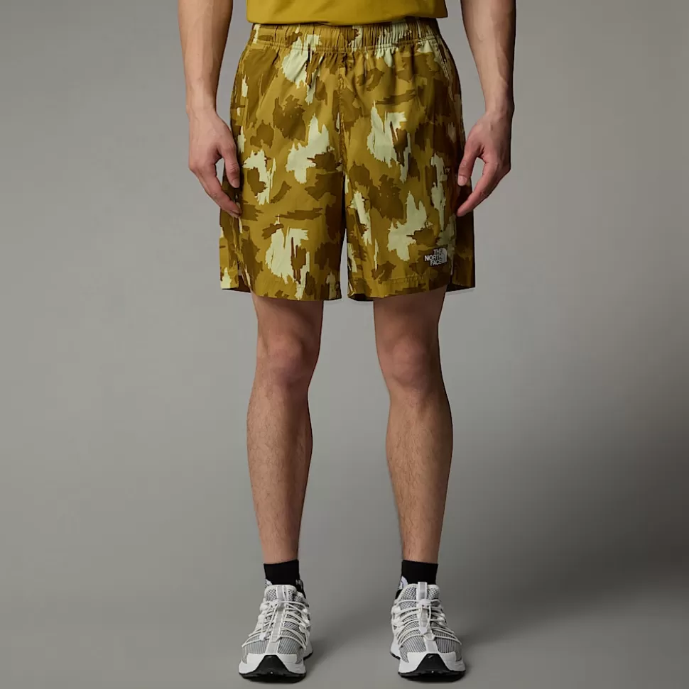 The North Face Pantalón Corto Estampado 24/7 De 17,78 Cm Para Hombre Amber Green Painted Mountains Print Best