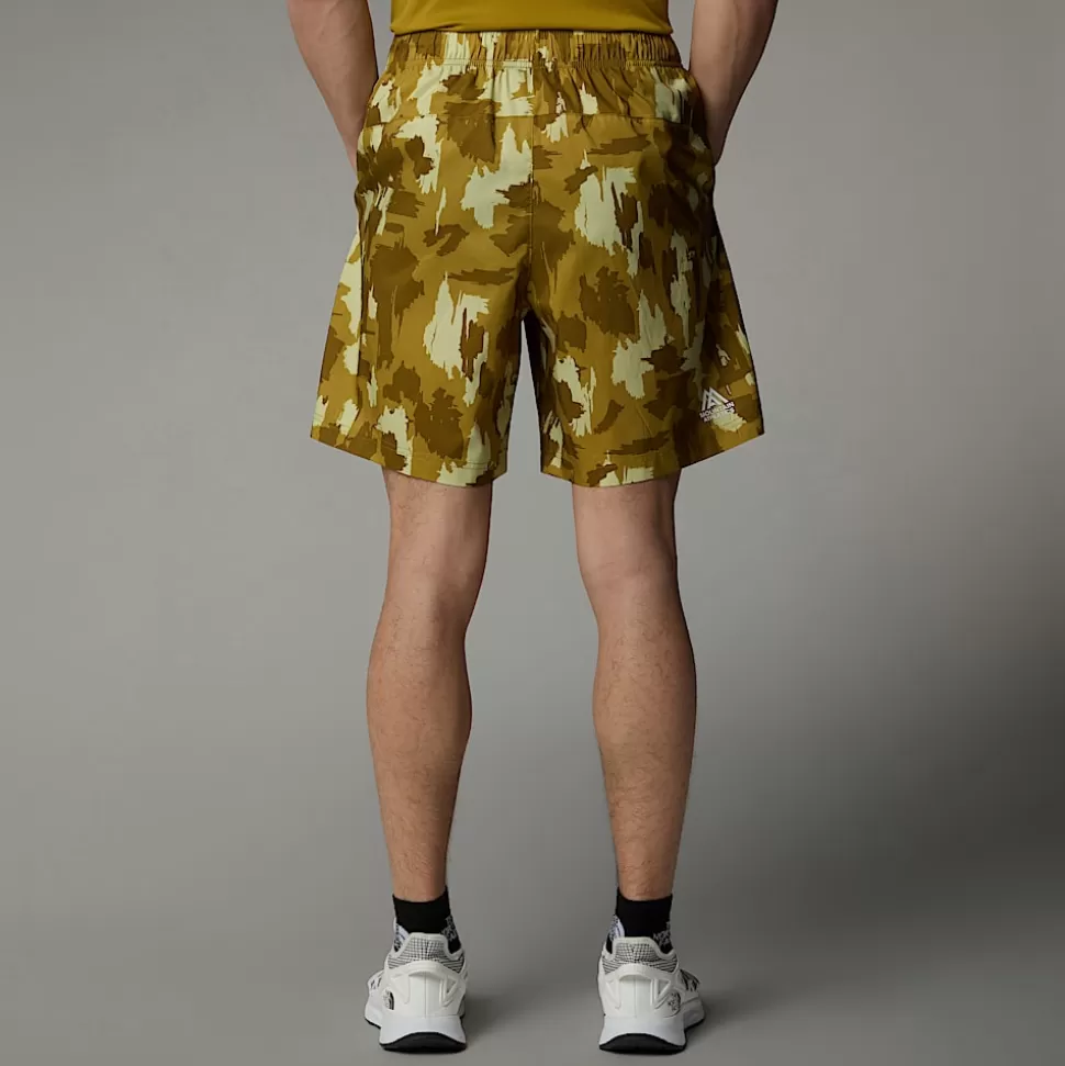 The North Face Pantalón Corto Estampado 24/7 De 17,78 Cm Para Hombre Amber Green Painted Mountains Print Best