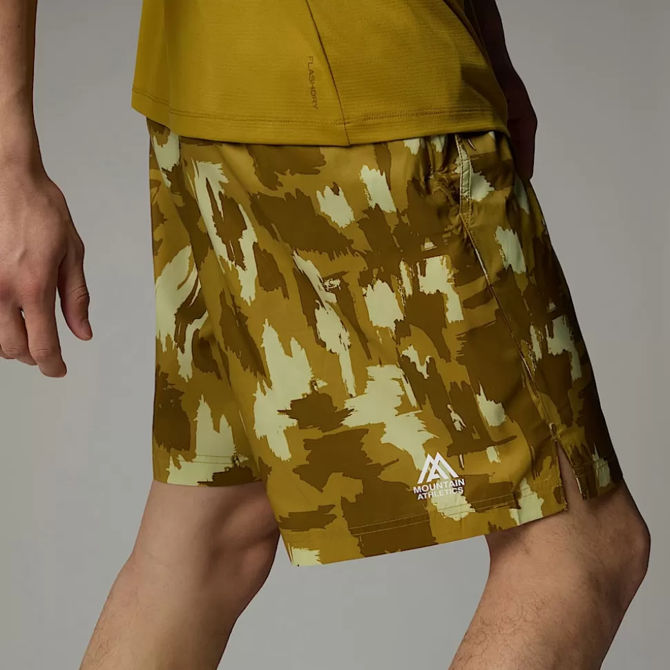 The North Face Pantalón Corto Estampado 24/7 De 17,78 Cm Para Hombre Amber Green Painted Mountains Print Best