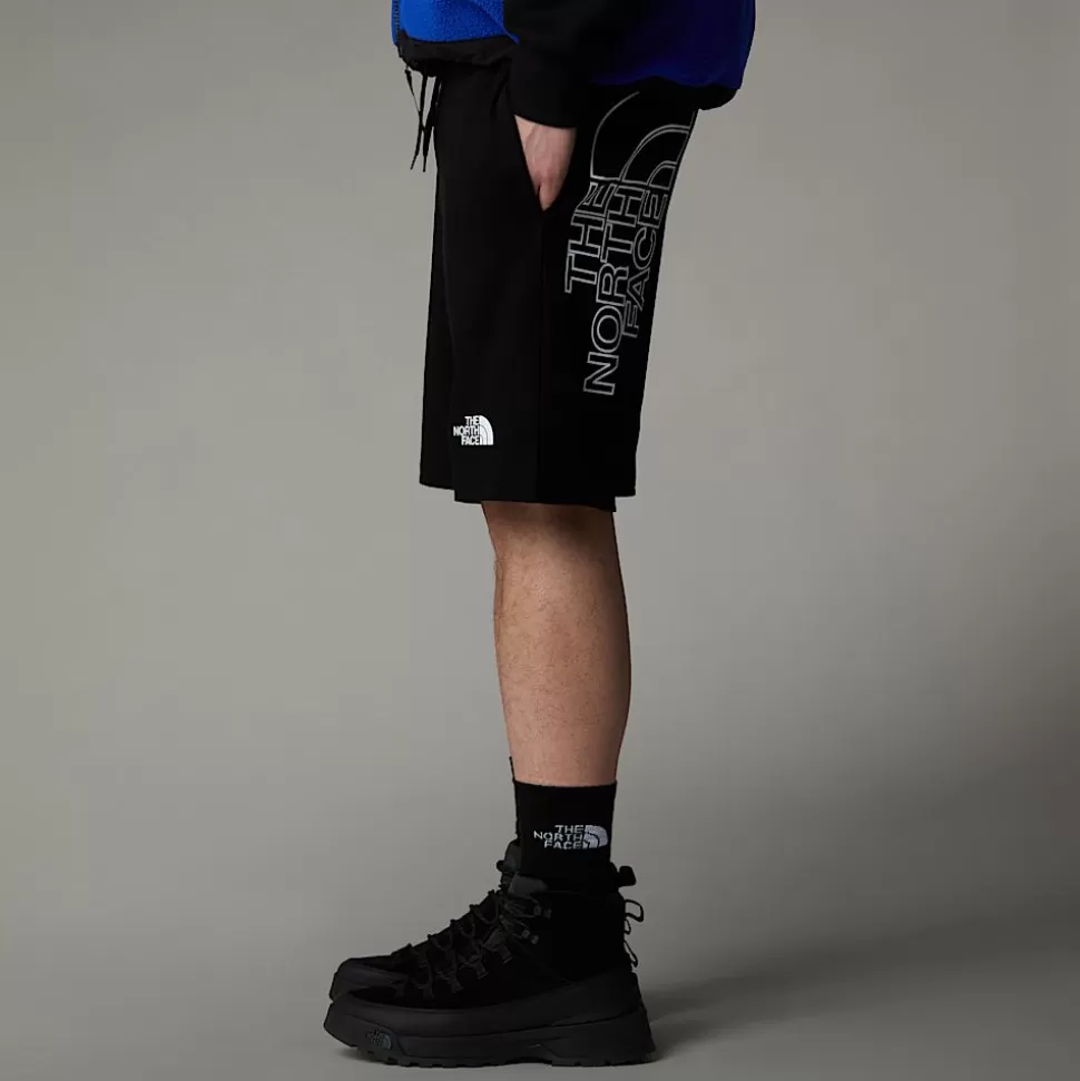 The North Face Pantalón Corto Ligero Con Estampado Gráfico Para Hombre TNF Black Hot