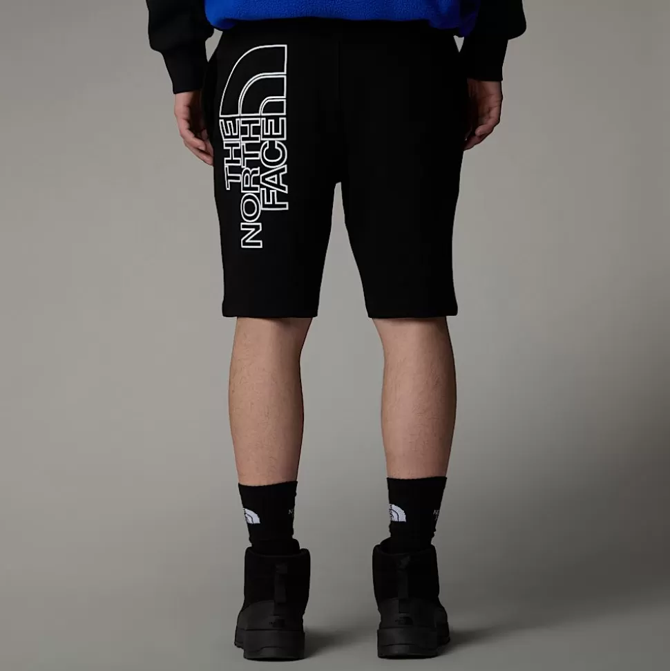 The North Face Pantalón Corto Ligero Con Estampado Gráfico Para Hombre TNF Black Hot