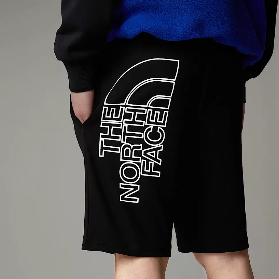 The North Face Pantalón Corto Ligero Con Estampado Gráfico Para Hombre TNF Black Hot