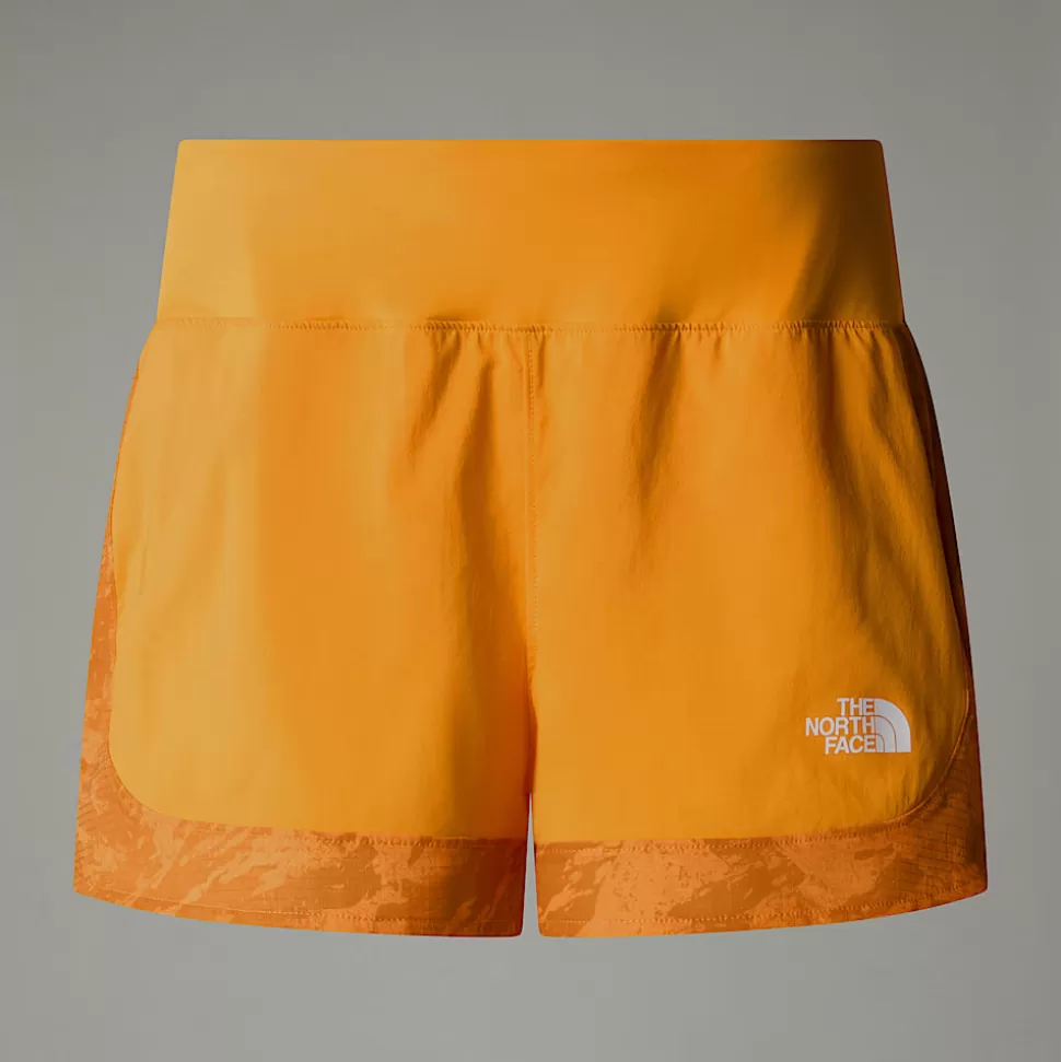 The North Face Pantalón Corto Sunriser De 6,35 Cm Para Mujer Apricot Glaze Mountain Traverse Print Fashion