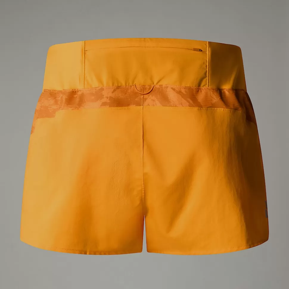 The North Face Pantalón Corto Sunriser De 6,35 Cm Para Mujer Apricot Glaze Mountain Traverse Print Fashion
