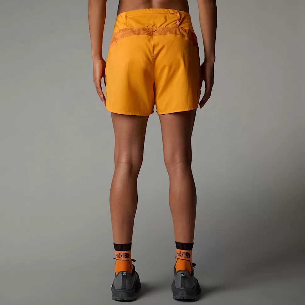 The North Face Pantalón Corto Sunriser De 6,35 Cm Para Mujer Apricot Glaze Mountain Traverse Print Fashion