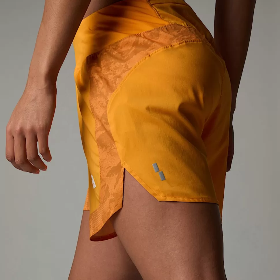 The North Face Pantalón Corto Sunriser De 6,35 Cm Para Mujer Apricot Glaze Mountain Traverse Print Fashion