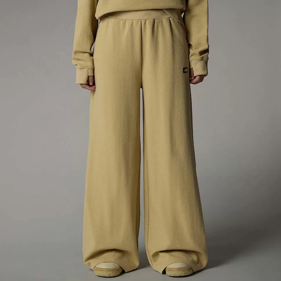 The North Face Pantalón De Chándal Ancho Hoden Para Mujer Khaki Stone Outlet
