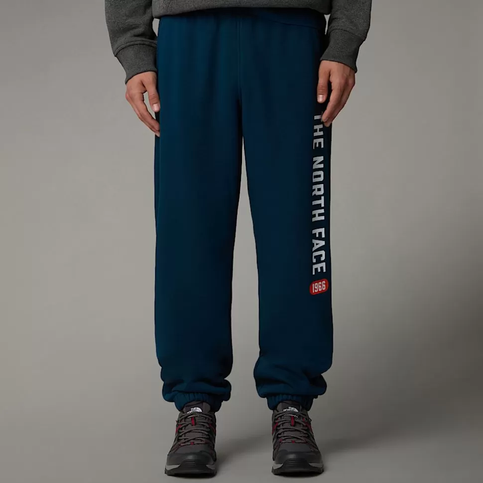 The North Face Pantalón De Chándal Con Estampado Gráfico Varsity Para Hombre Midnight Petrol Hot