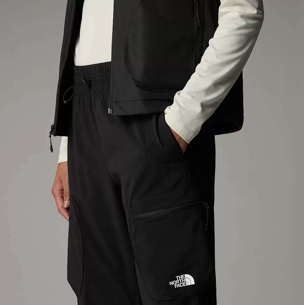 The North Face Pantalón De Chándal Plegable Recto De Corte Regular Para Mujer TNF Black Fashion