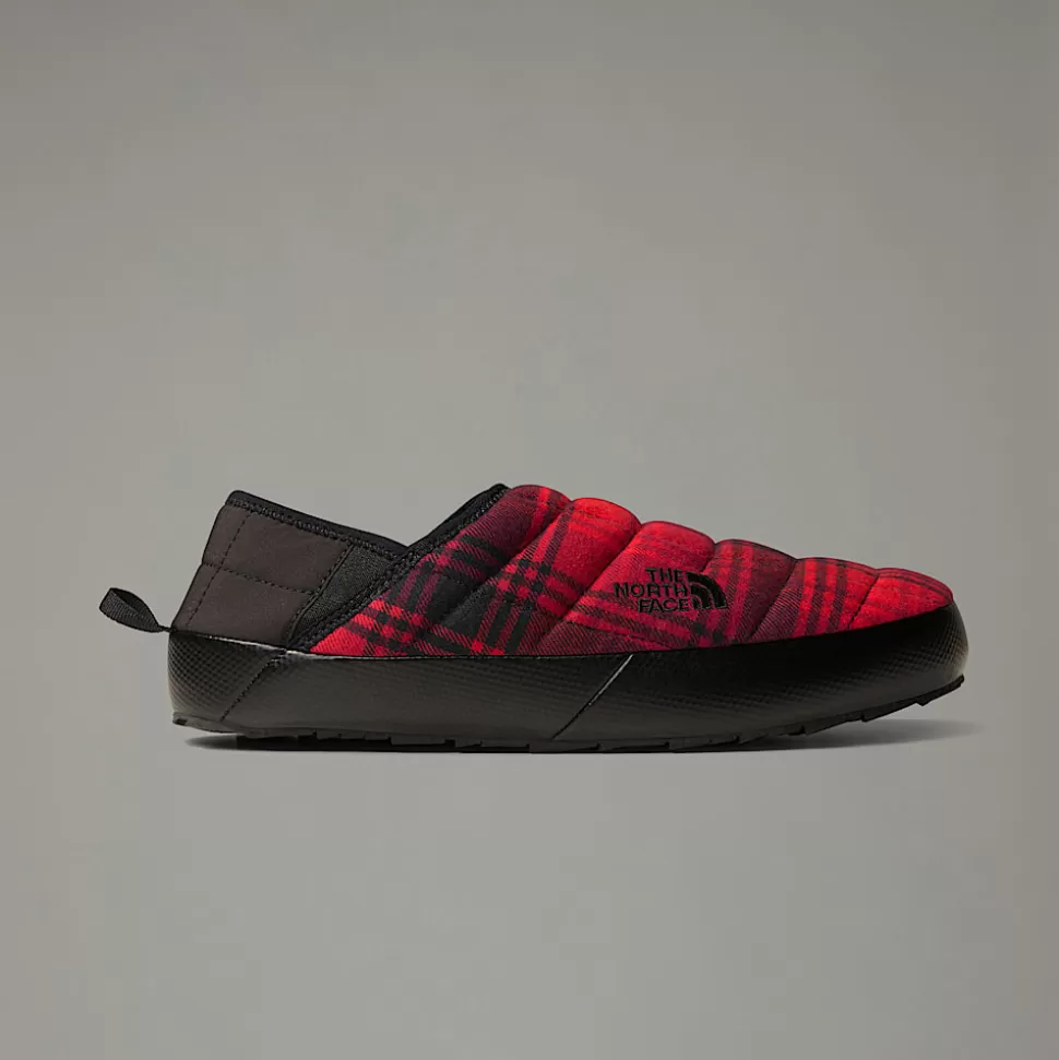 The North Face Pantuflas ThermoBall™ V Traction Novelty Para Hombre TNF RED YARN DYE PLAID/TNF BLACK Shop