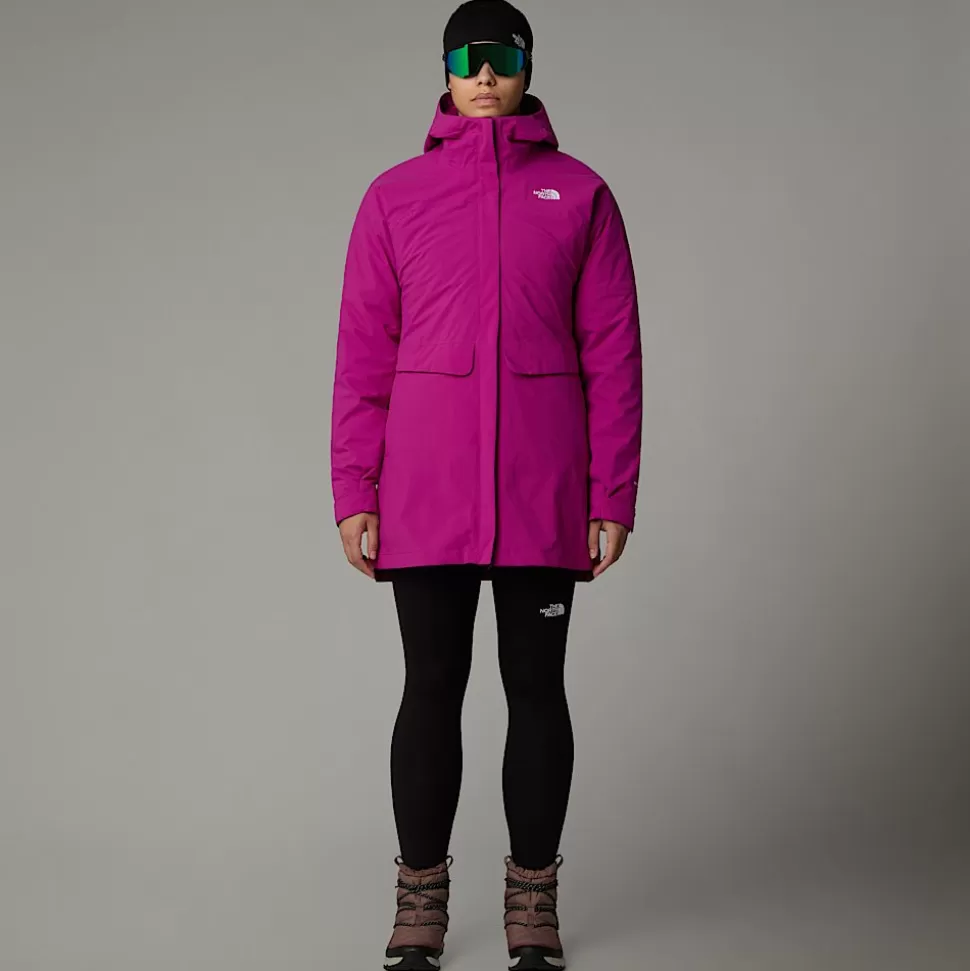 The North Face Parka 3 En 1 DryVent™ Mono Triclimate Para Mujer Deep Mulberry-TNF Black Best