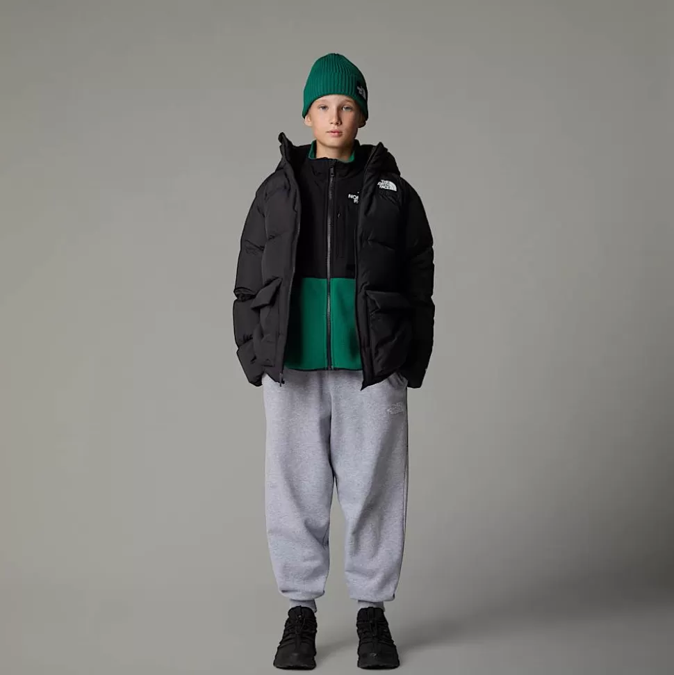 The North Face Parka Corta De Plumón Con Forro Polar North Para Jóvenes TNF Black Hot