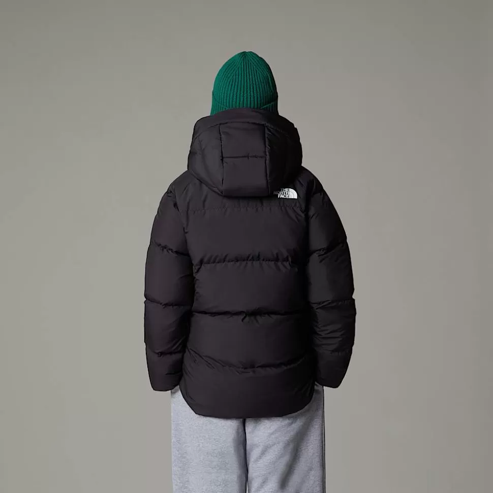 The North Face Parka Corta De Plumón Con Forro Polar North Para Jóvenes TNF Black Hot