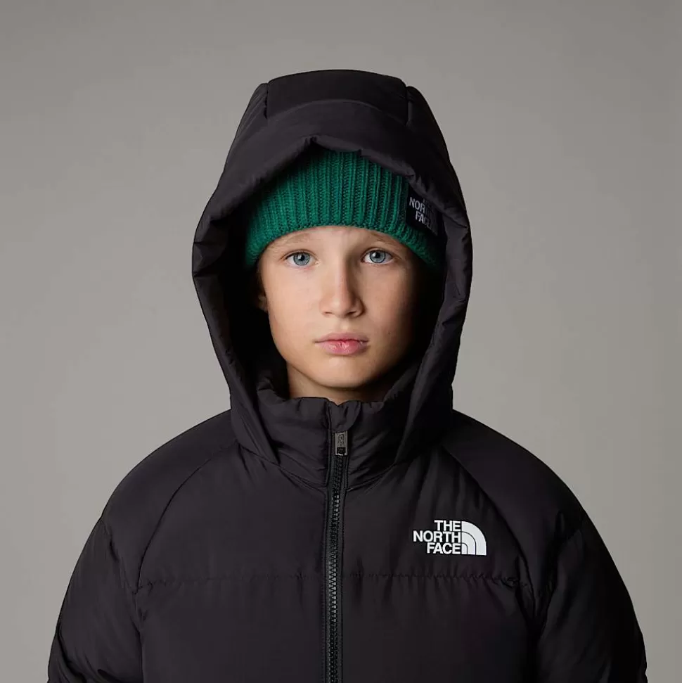 The North Face Parka Corta De Plumón Con Forro Polar North Para Jóvenes TNF Black Hot