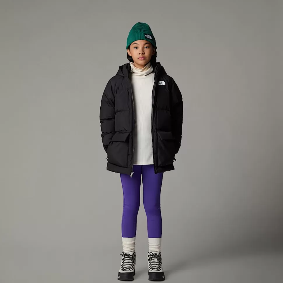 The North Face Parka Corta De Plumón Con Forro Polar North Para Jóvenes TNF Black Hot