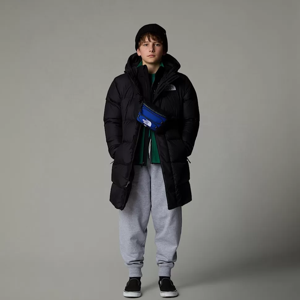 The North Face Parka Larga Nuptse Para Jóvenes TNF Black Cheap
