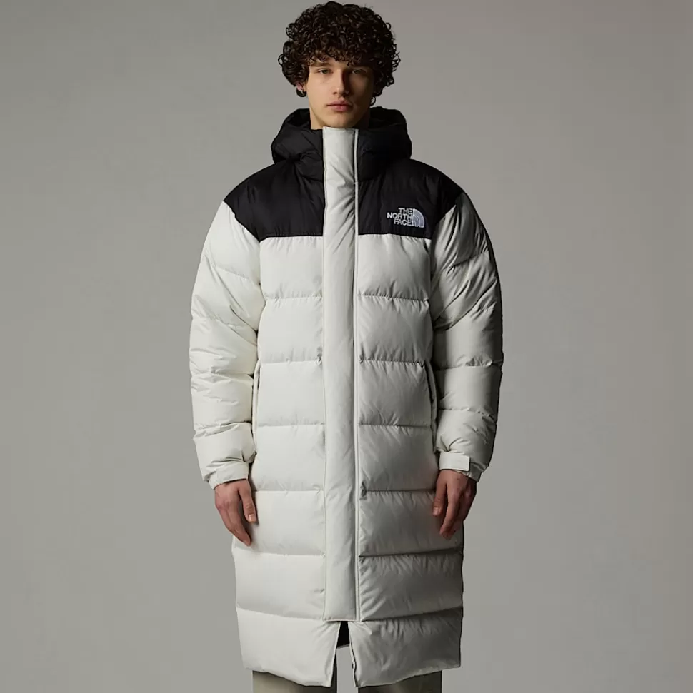The North Face Parka Nuptse Para Hombre White Dune-TNF Black Fashion